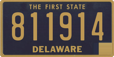 DE license plate 811914