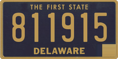 DE license plate 811915