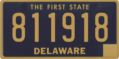 DE license plate 811918