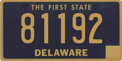 DE license plate 81192