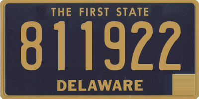 DE license plate 811922