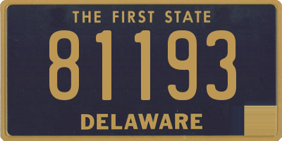 DE license plate 81193