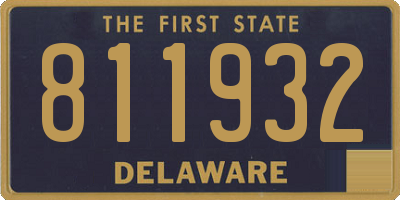 DE license plate 811932