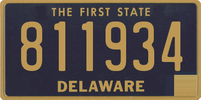 DE license plate 811934