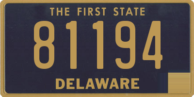 DE license plate 81194