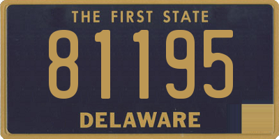 DE license plate 81195
