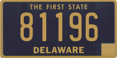 DE license plate 81196