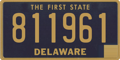 DE license plate 811961