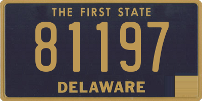 DE license plate 81197