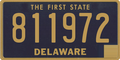 DE license plate 811972