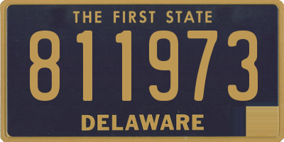 DE license plate 811973
