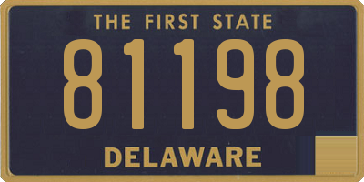 DE license plate 81198