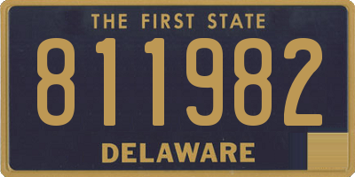 DE license plate 811982