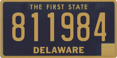 DE license plate 811984