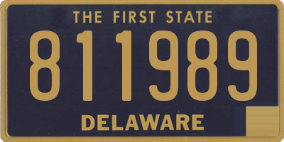 DE license plate 811989