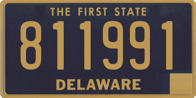 DE license plate 811991