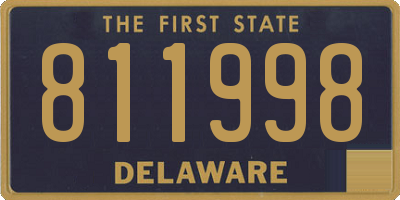 DE license plate 811998