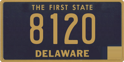 DE license plate 8120