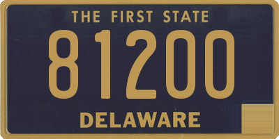DE license plate 81200
