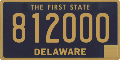DE license plate 812000