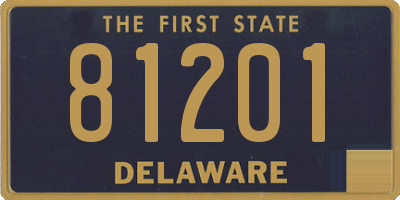 DE license plate 81201