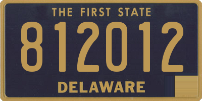 DE license plate 812012