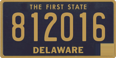 DE license plate 812016