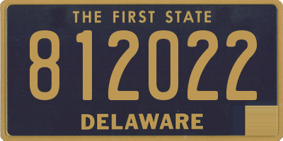 DE license plate 812022
