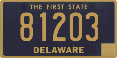 DE license plate 81203