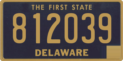 DE license plate 812039