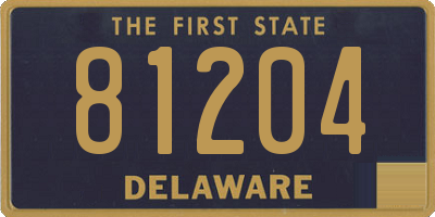 DE license plate 81204