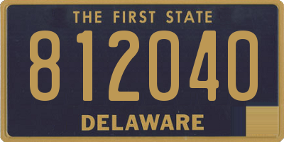 DE license plate 812040