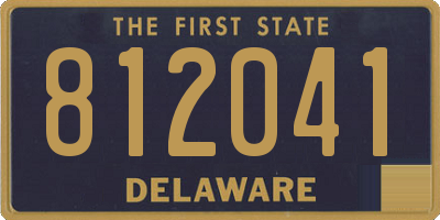 DE license plate 812041