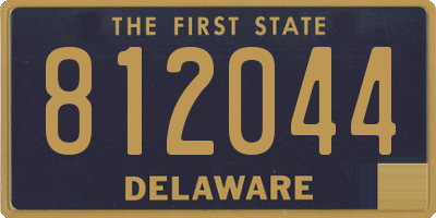 DE license plate 812044