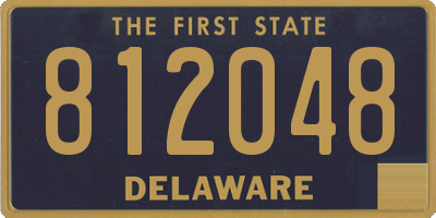 DE license plate 812048