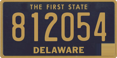 DE license plate 812054