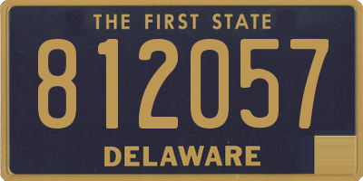DE license plate 812057