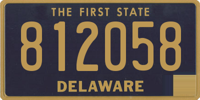 DE license plate 812058