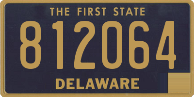 DE license plate 812064