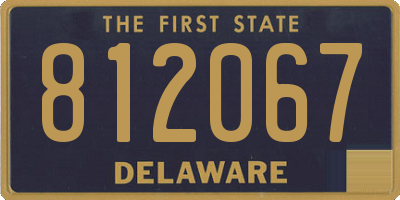 DE license plate 812067