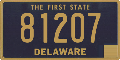 DE license plate 81207