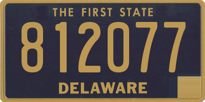 DE license plate 812077