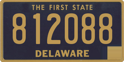 DE license plate 812088