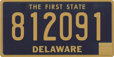 DE license plate 812091