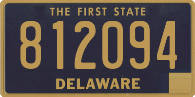 DE license plate 812094