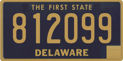 DE license plate 812099