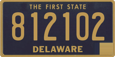 DE license plate 812102