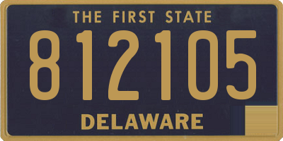 DE license plate 812105