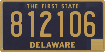 DE license plate 812106