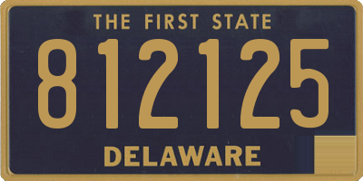 DE license plate 812125